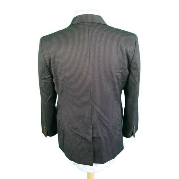 Brooks Brothers 41S Blue Stripe Fitzgerald Suit Jacket 100% Wool 2 Button 1 Vent - Picture 4 of 6
